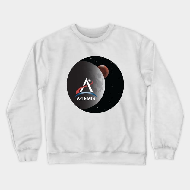 Artemis Mission Crewneck Sweatshirt by SpaceForceOutfitters